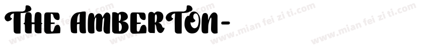 THE AMBERTON字体转换